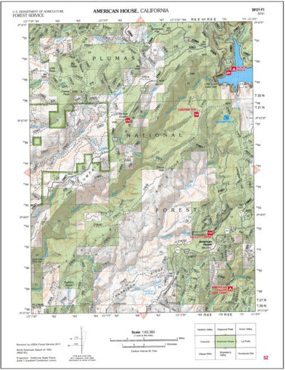 US Forest Service R5 American House (2012) digital map
