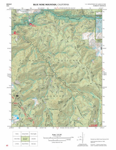 US Forest Service R5 Blue Nose Mountain digital map