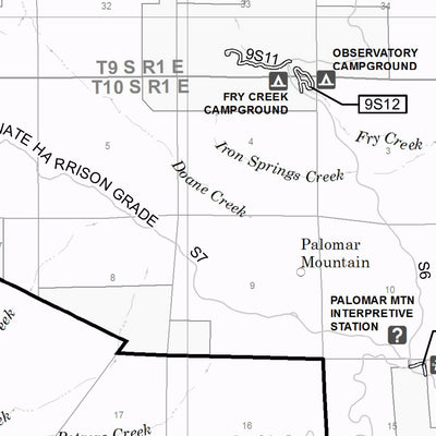 US Forest Service R5 Cleveland MVUM - Palomar (north) digital map