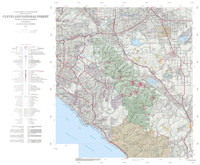 US Forest Service R5 Cleveland National Forest Visitor Map - North (2010) digital map