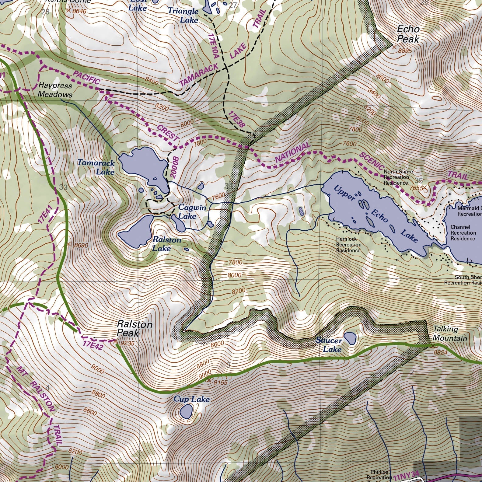 Desolation Wilderness Map by US Forest Service R5  Avenza Maps