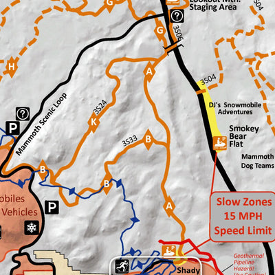 US Forest Service R5 Inyo National Forest Winter Recreation Map (Mammoth Lakes & June Lake) digital map