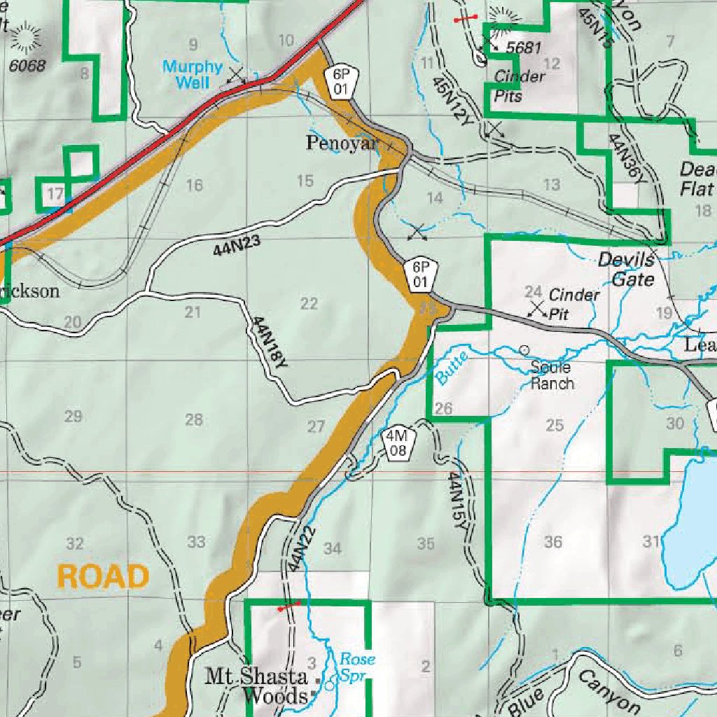 Klamath National Forest Visitor - Us Forest Service R5 Klamath National Forest Visitor Map East 2007 Digital Map 35915430789276 