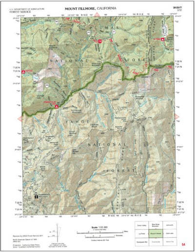 US Forest Service R5 Mount Fillmore (2012) digital map