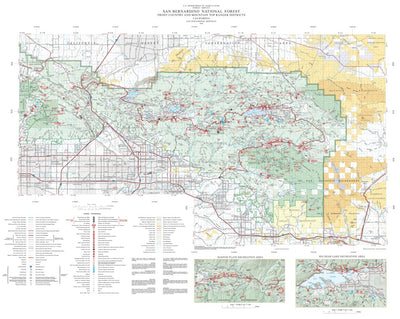 US Forest Service R5 San Bernardino National Forest Visitor Map - North (2009) digital map