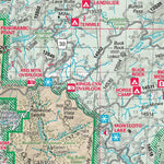 US Forest Service R5 Sequoia National Forest Visitor Map (North) digital map