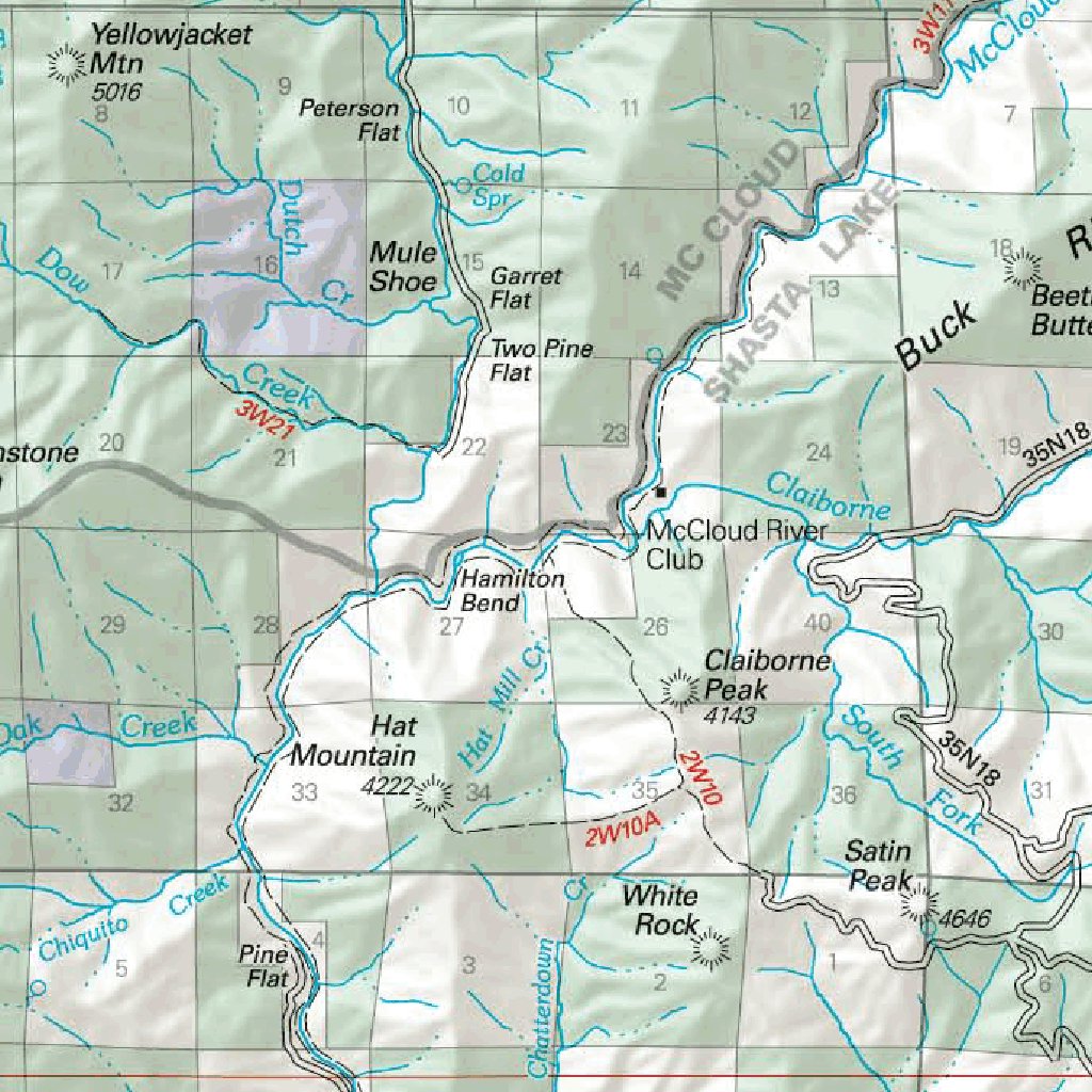 Shasta-Trinity National Forest Visitor Map - East (2010) by US Forest
