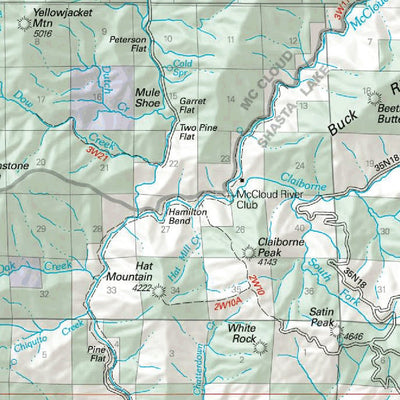 US Forest Service R5 Shasta-Trinity National Forest Visitor Map - East (2010) digital map