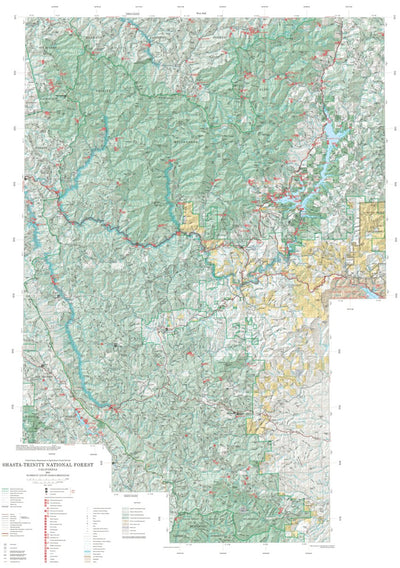 US Forest Service R5 Shasta-Trinity National Forest Visitor Map - West (2010) digital map
