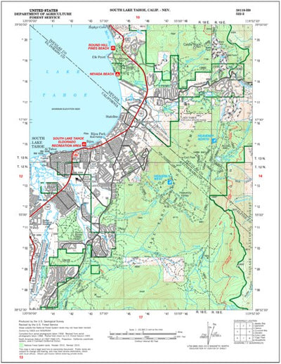 US Forest Service R5 South Lake Tahoe digital map