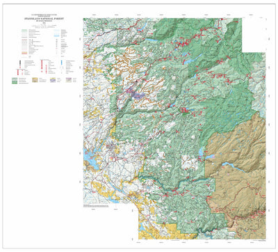 US Forest Service R5 Stanislaus National Forest Visitor Map (2012) digital map
