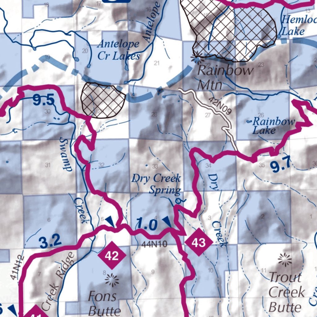 Triforest Snowmobile Trail Map by US Forest Service R5 | Avenza Maps