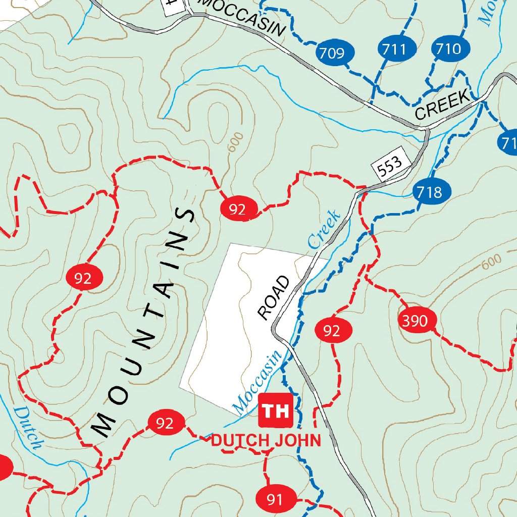 Badin Lake Recreation Area Map by US Forest Service R8  Avenza Maps