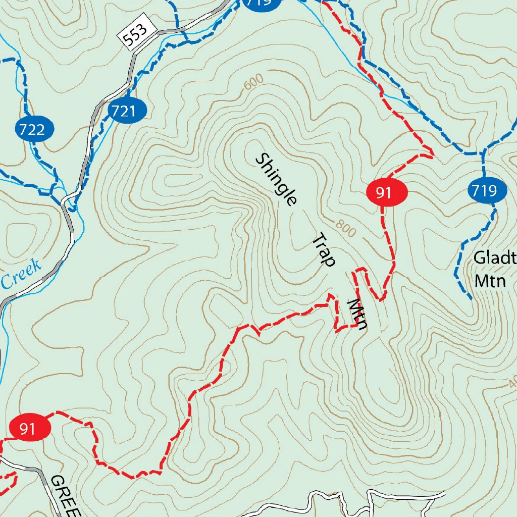 Badin Lake Recreation Area Map by US Forest Service R8  Avenza Maps