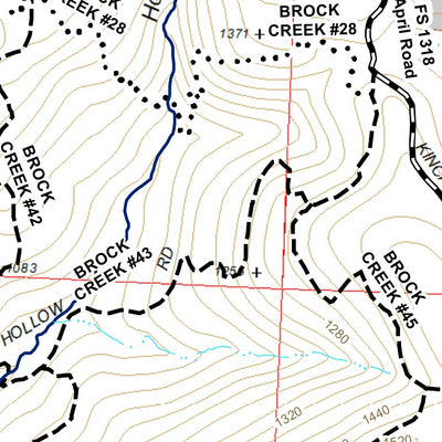 US Forest Service R8 Brock Creek Trails - Ozark National Forest, Big Piney Ranger District digital map