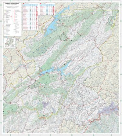 US Forest Service R8 Cherokee National Forest, Watauga District, Forest Visitor Map, FVM digital map