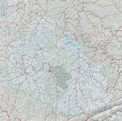 US Forest Service R8 Daniel Boone National Forest Redbird Ranger District, Forest Visitor Map digital map