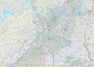 US Forest Service R8 Daniel Boone National Forest Stearns Ranger District, Forest Visitor Map digital map