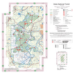 US Forest Service R8 Delta National Forest, Forest Visitor Map digital map