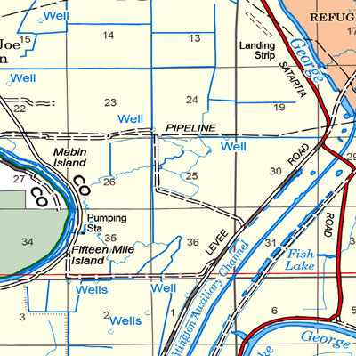 US Forest Service R8 Delta National Forest, Forest Visitor Map digital map