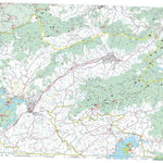 US Forest Service R8 Nantahala National Forest Tusquitee District, Forest Visitor Map digital map