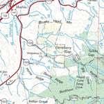 US Forest Service R8 Nantahala National Forest Tusquitee District, Forest Visitor Map digital map