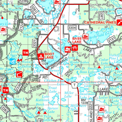 US Forest Service R9 Chequamegon-Nicolet National Forest FVM East Side-South Half 2015 digital map