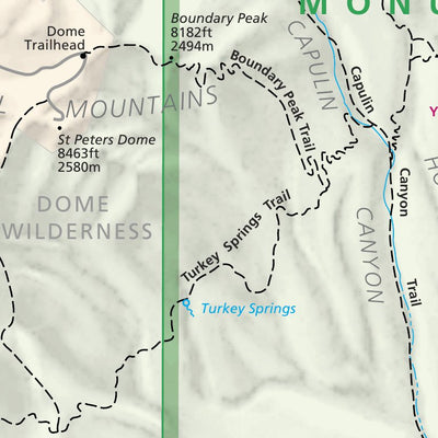 US National Park Service Bandelier National Monument digital map