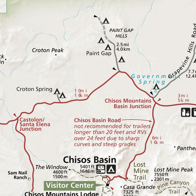 US National Park Service Big Bend National Park digital map