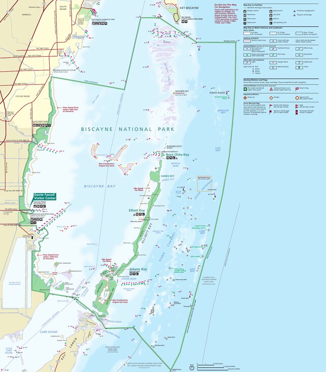 Biscayne National Park Map by US National Park Service | Avenza Maps