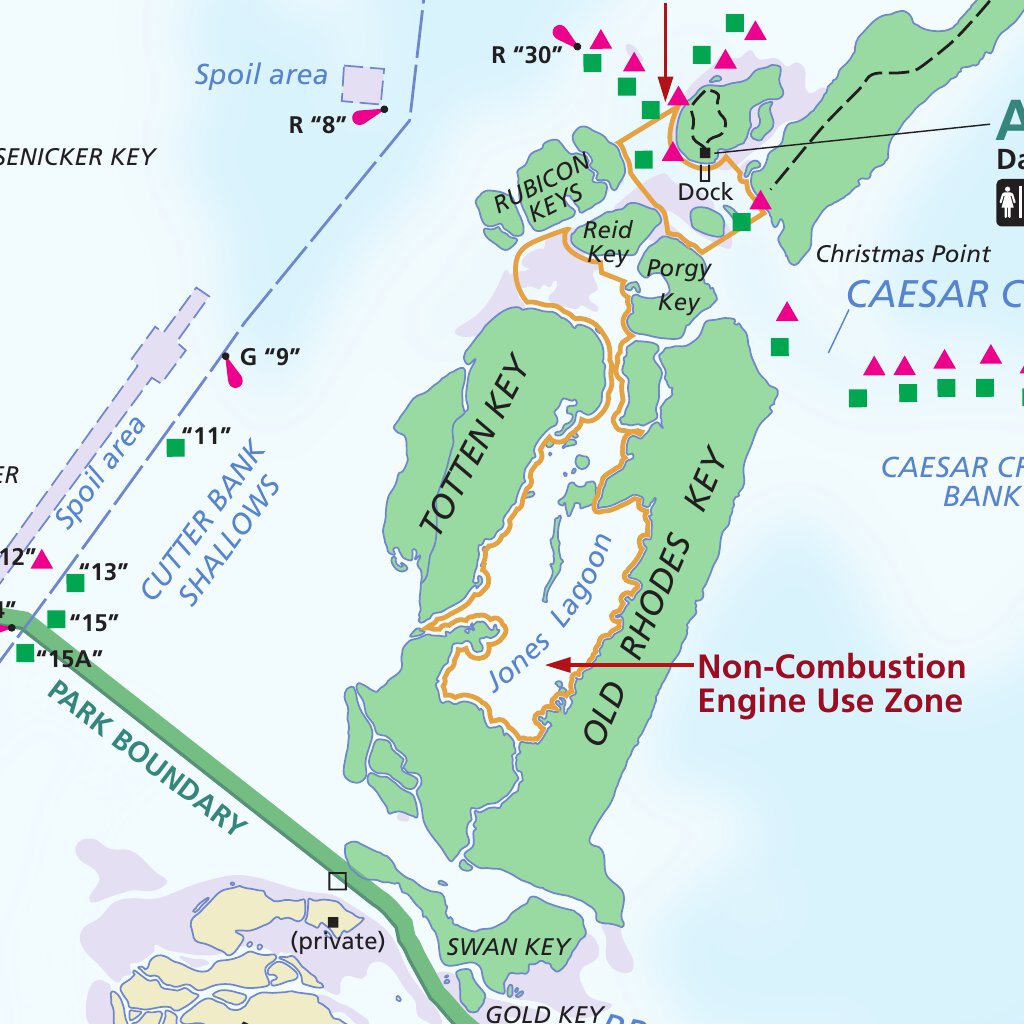 Biscayne National Park Map by US National Park Service | Avenza Maps