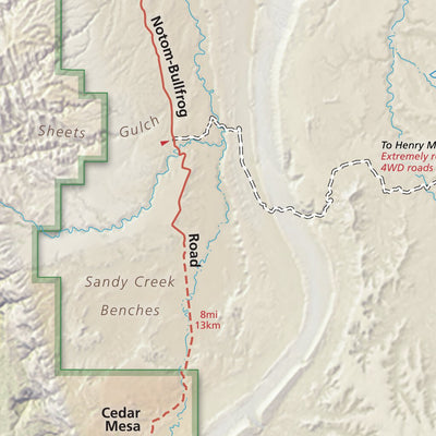 US National Park Service Capitol Reef National Park digital map