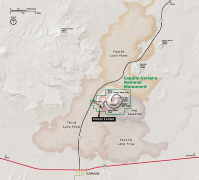 US National Park Service Capulin Volcano National Monument digital map