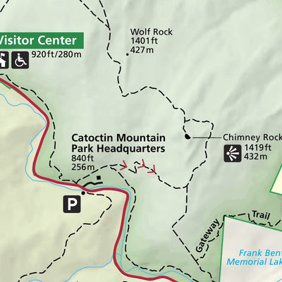 US National Park Service Catoctin Mountain Park digital map