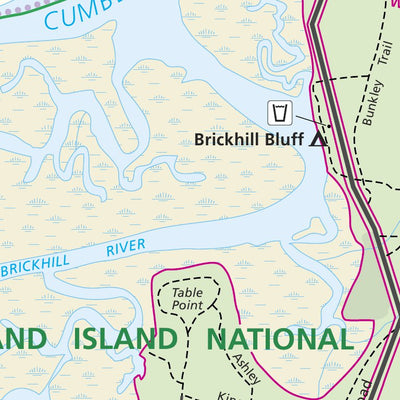 US National Park Service Cumberland Island National Seashore digital map