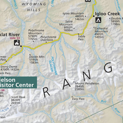 US National Park Service Denali National Park digital map