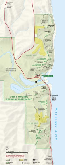 US National Park Service Effigy Mounds National Monument digital map