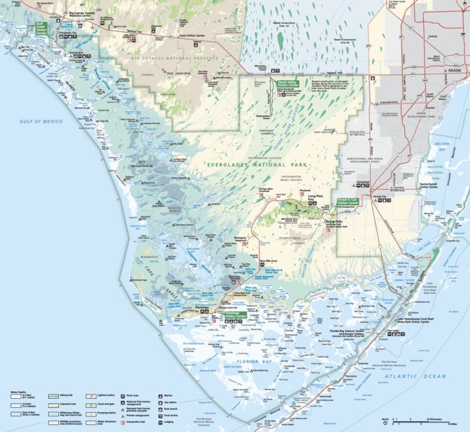 Everglades National Park Map by US National Park Service | Avenza Maps