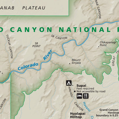 US National Park Service Grand Canyon National Park digital map