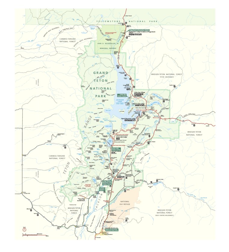 Grand Teton National Park Map by US National Park Service | Avenza Maps