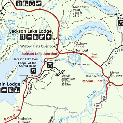 US National Park Service Grand Teton National Park digital map
