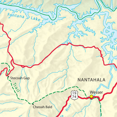 US National Park Service Great Smoky Mountains National Park digital map