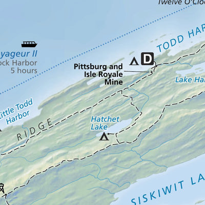 US National Park Service Isle Royale National Park digital map