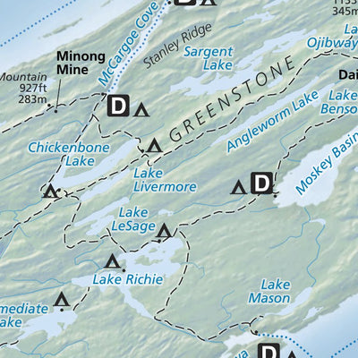 US National Park Service Isle Royale National Park digital map