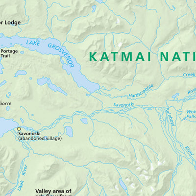 US National Park Service Katmai National Park and Preserve digital map