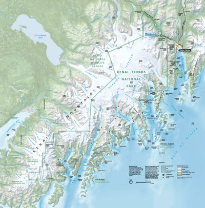 US National Park Service Kenai Fjords National Park digital map