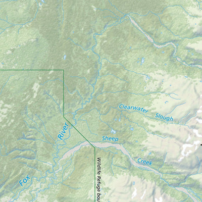 US National Park Service Kenai Fjords National Park digital map