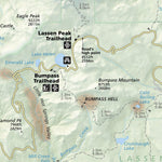 US National Park Service Lassen Volcanic National Park digital map