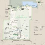 US National Park Service Lava Beds National Monument digital map
