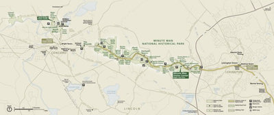 US National Park Service Minute Man National Historical Park digital map